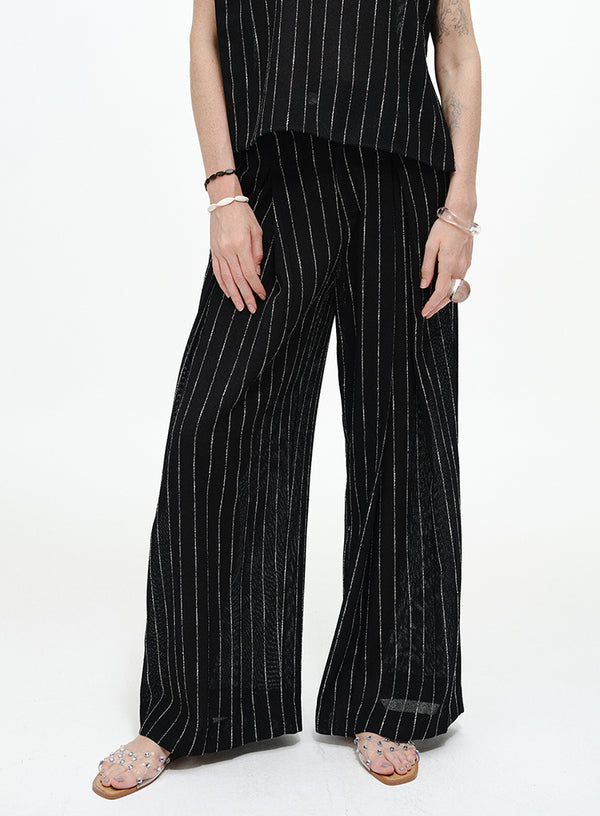Wide-Leg Lounge Pants