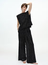 Pearl-Threaded Backless Tank