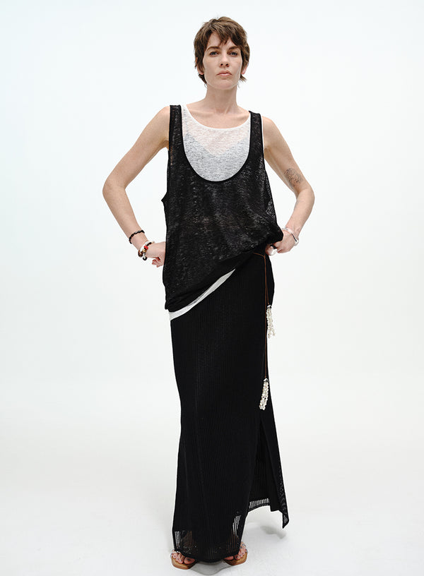 Knit Layering V-Neck Tank