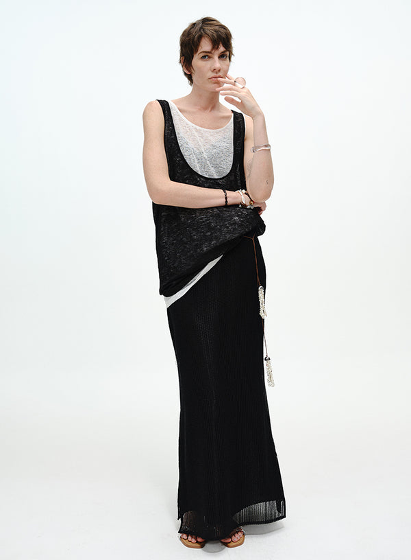 Knit Layering V-Neck Tank