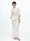 Draped Cotton Jersey Short Sleeve