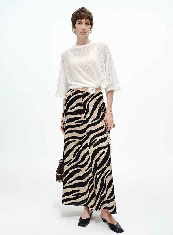 Draped Cotton Jersey Short Sleeve