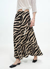 Flared Waist-Chain Skirt