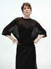 Draped Cotton Jersey Short Sleeve