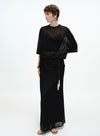 Draped Cotton Jersey Short Sleeve