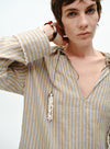 Relaxed Linen Stripe Shirt