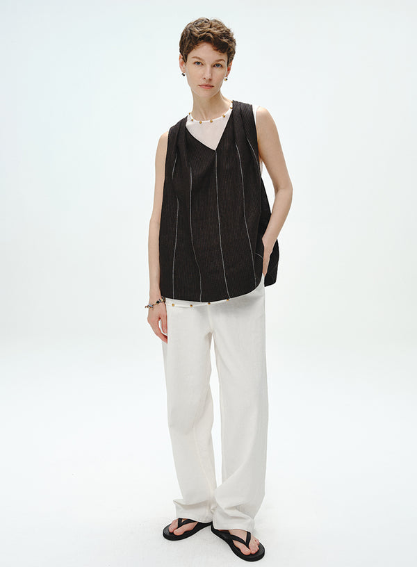 Blend Silk Tank Metallic Detail Design