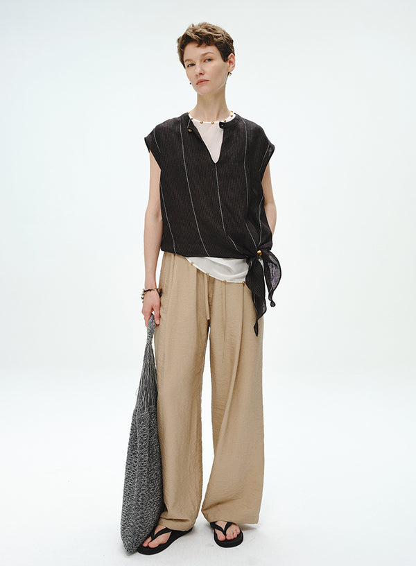 Flowy Silk Wide Leg Pants