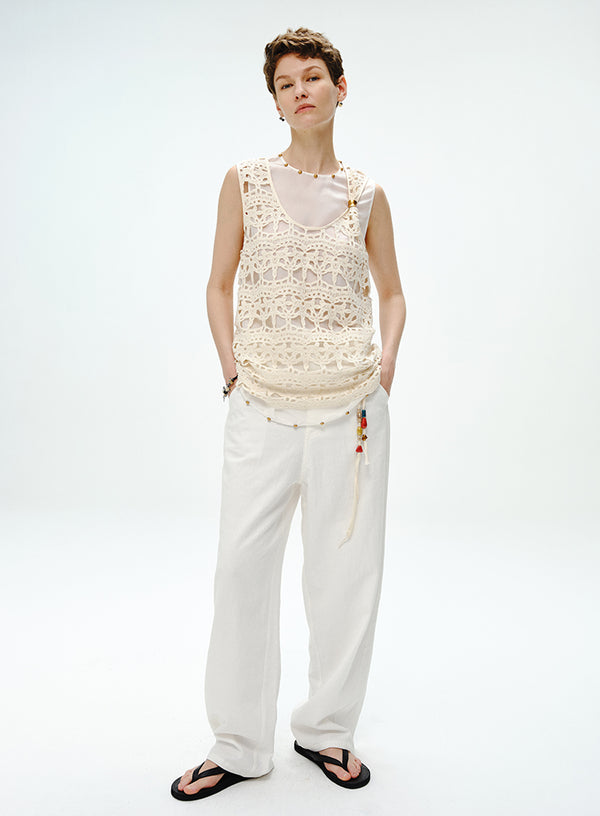Ethnic Motif Vest Cutout Design