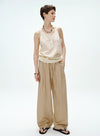 Flowy Silk Wide Leg Pants