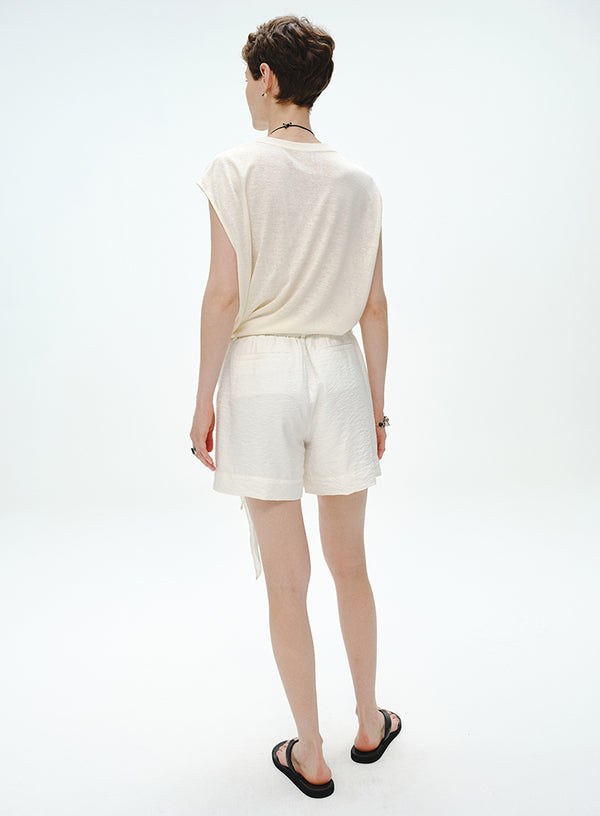 Breezy Silk Shorts with Waistband