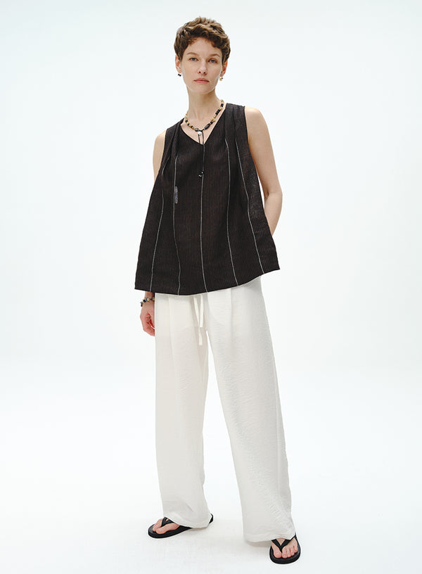 Flowy Silk Wide Leg Pants