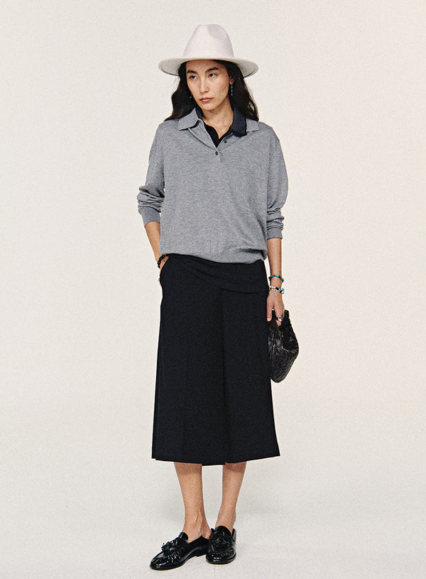 Classic Wool Polo Top