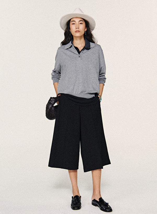 Classic Wool Polo Top