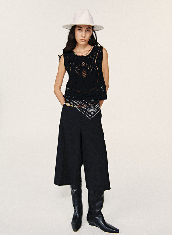 Fall Lace Shell Top