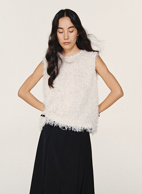 Alpaca pels ruskindsvest