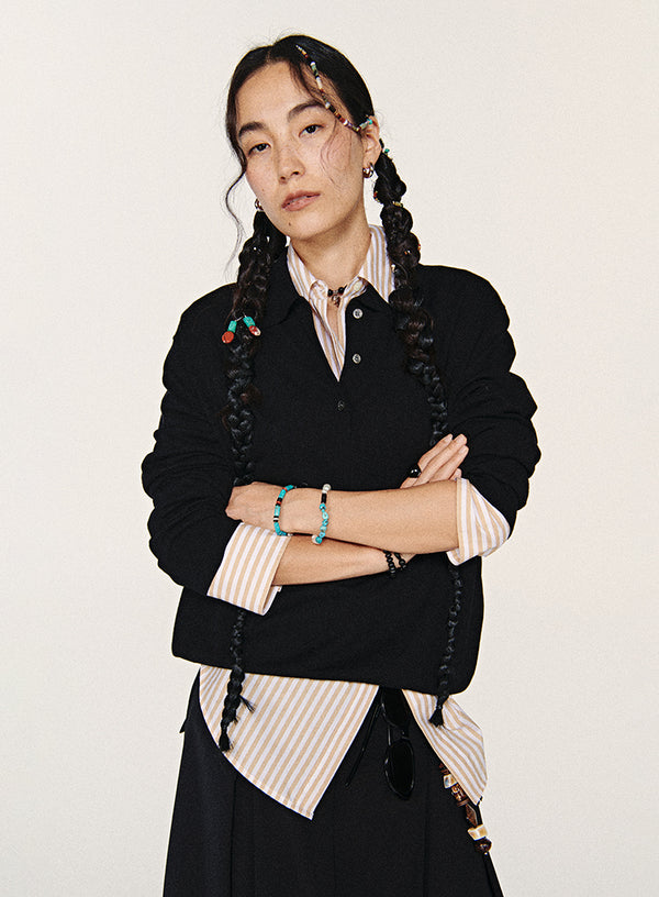 Classic Wool Polo Top