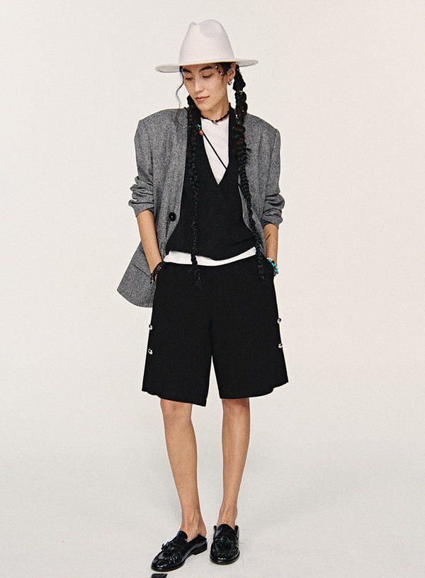 Retro Wool Suit Jacket