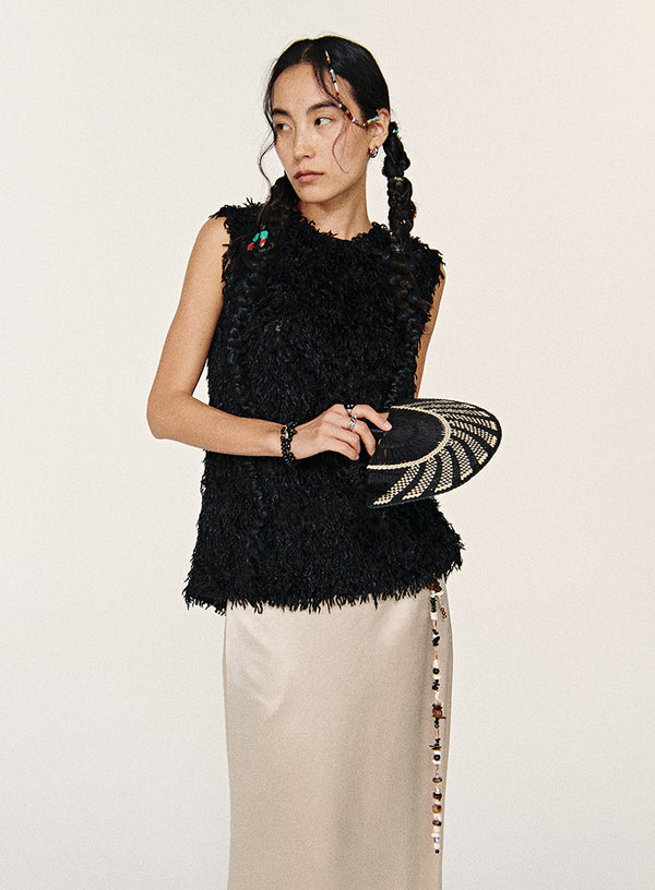 Alpaca pels ruskindsvest