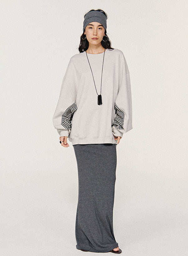 Ribbed Midi Skirt