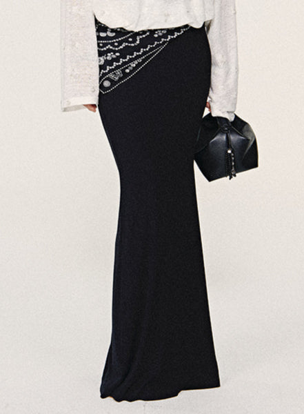 Ribbed Midi Skirt