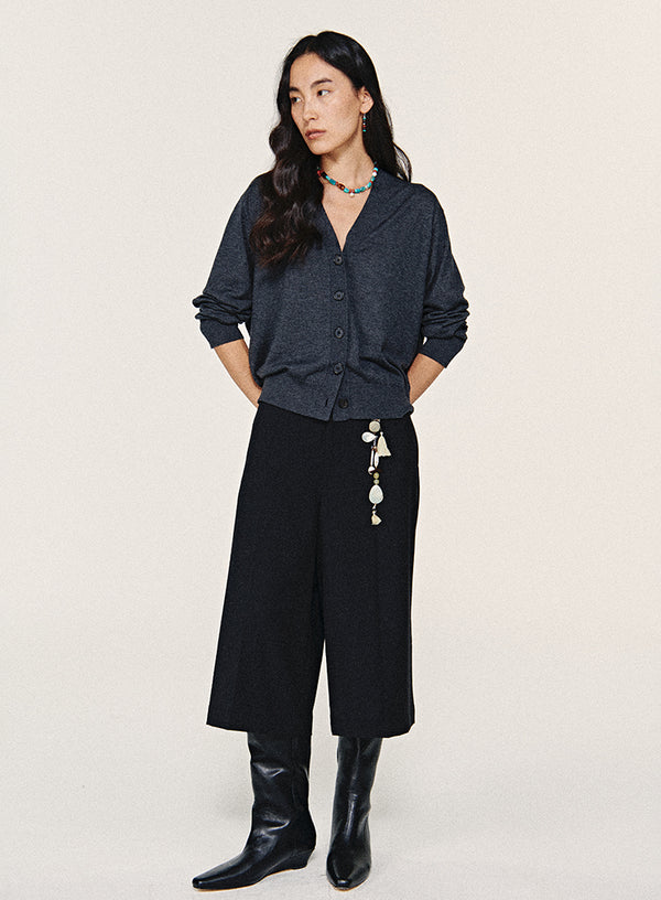 Wool Mid-Length Shorts