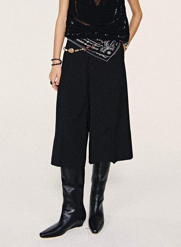 Wool Mid-Length Shorts