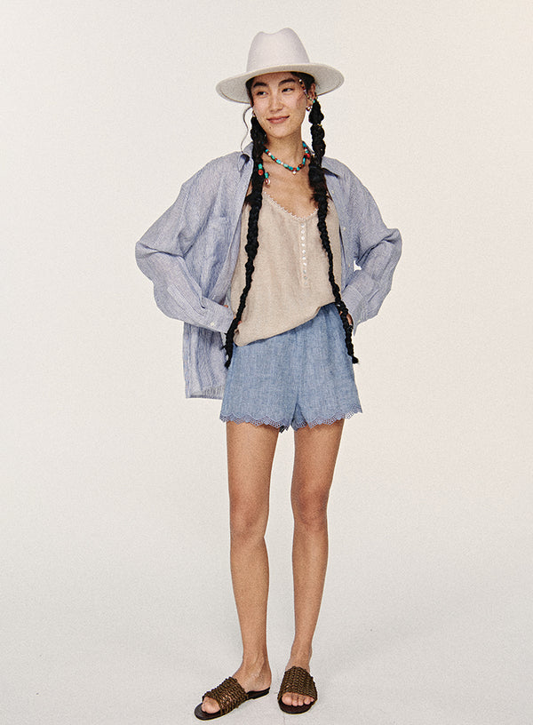 Summer Linen Tank Top