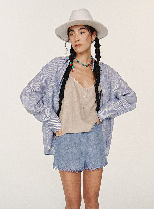 Summer Linen Tank Top