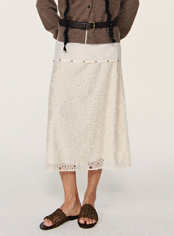 Lace A-Line Skirt