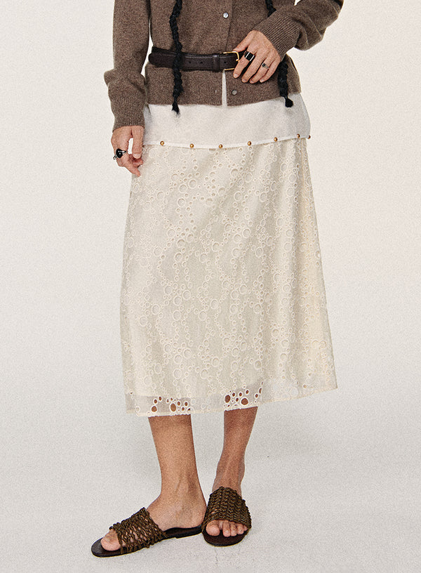 Lace A-Line Skirt