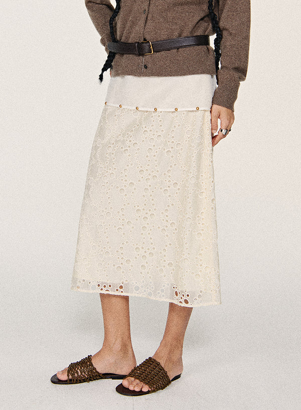 Lace A-Line Skirt