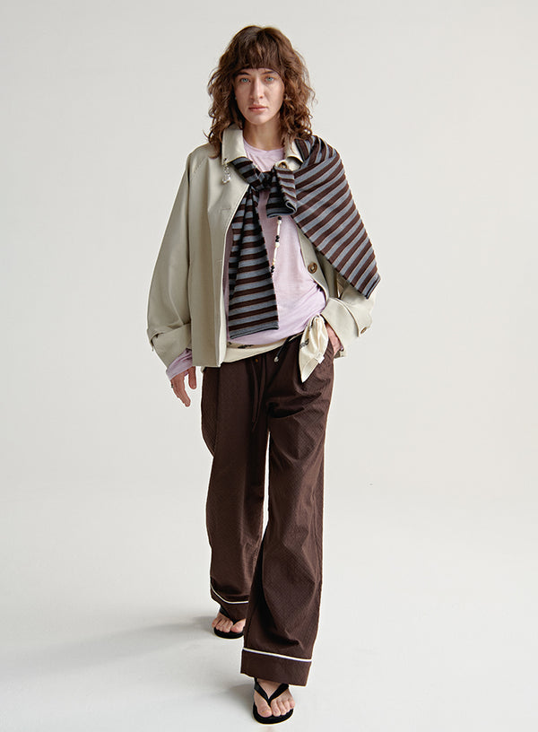 Cropped Trench Coat