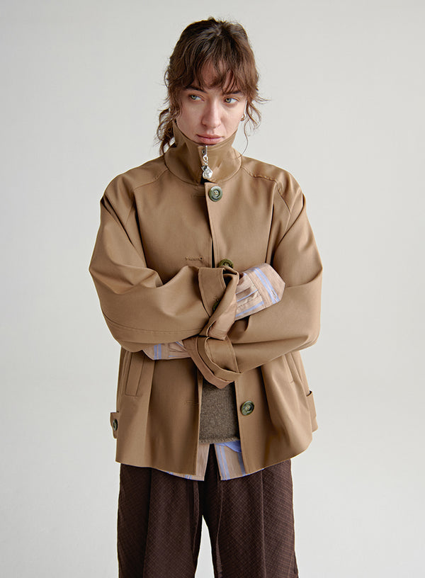 Cropped Trench Coat