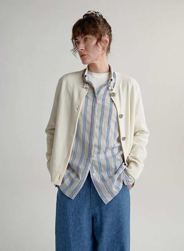 Classic Stripe Chain Blouse