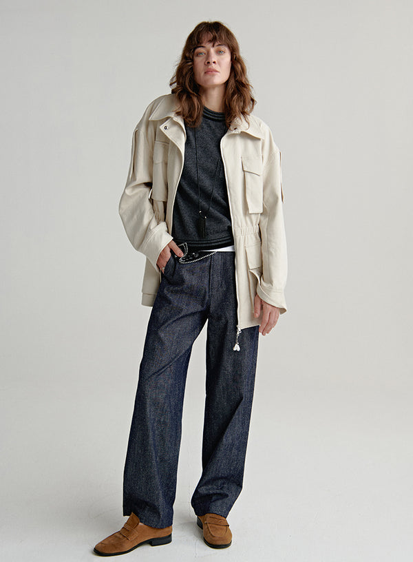 Suede Utility Outerwear