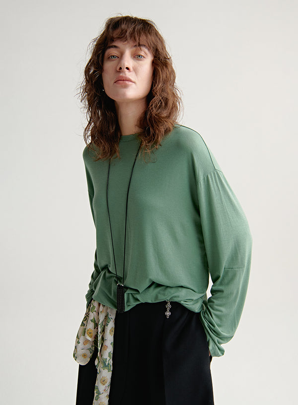Relaxed Soft Long-sleeved Tee