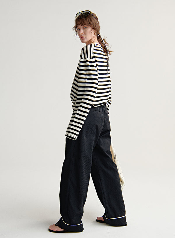 Wool Blend Stripe Top