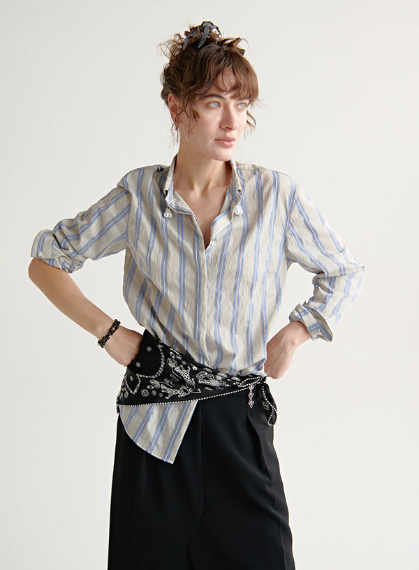 Classic Stripe Chain Blouse