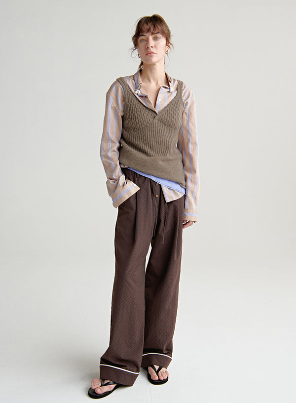 Cashmere V-Neck Sleeveless Top