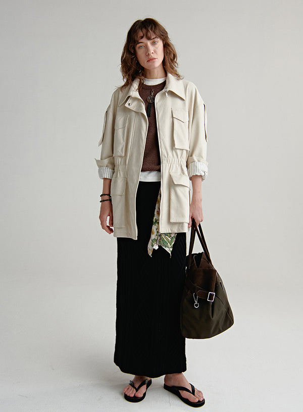 Suede Utility Outerwear