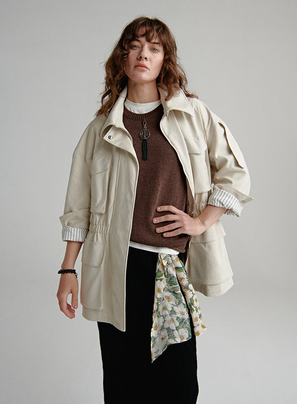 Suede Utility Outerwear