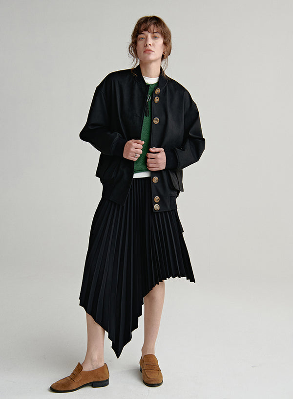 Black Suede Velvet Jacket