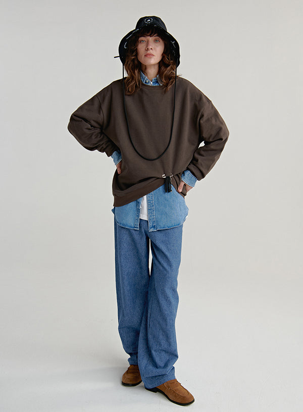 Street Style Oversized Pullover Top