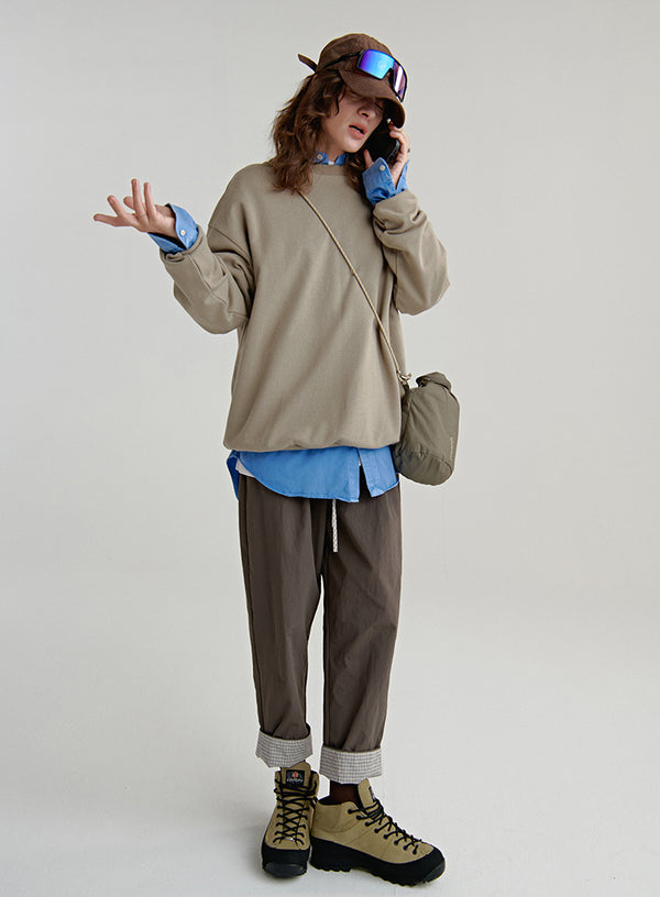 Street Style Oversized Pullover Top