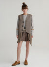 Linen Lace Stripe Top