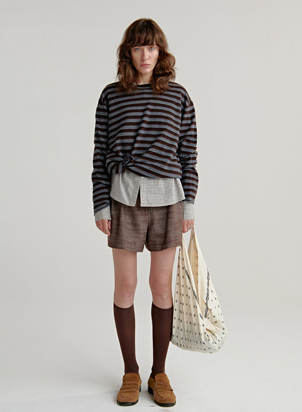 Wool Blend Stripe Top