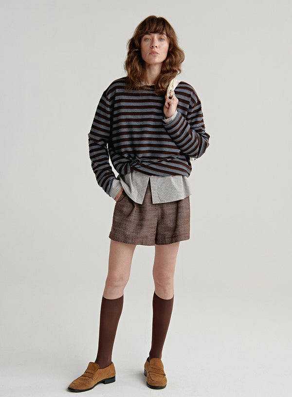Wool Blend Stripe Top