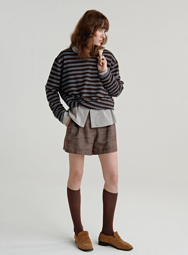 Wool Blend Stripe Top