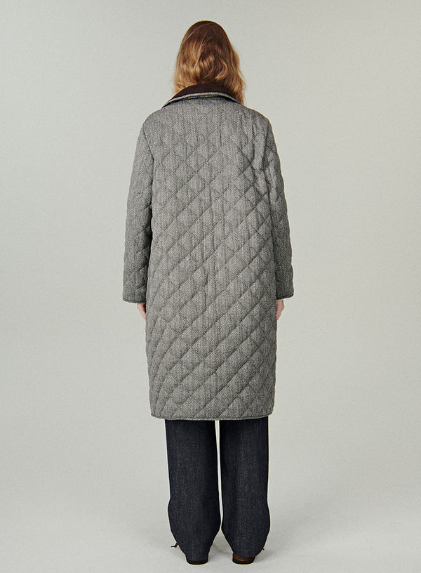 Scarf Collar Down Coat